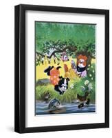 The Jolly Dogs-Francis Phillipps-Framed Premium Giclee Print