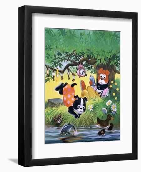 The Jolly Dogs-Francis Phillipps-Framed Premium Giclee Print