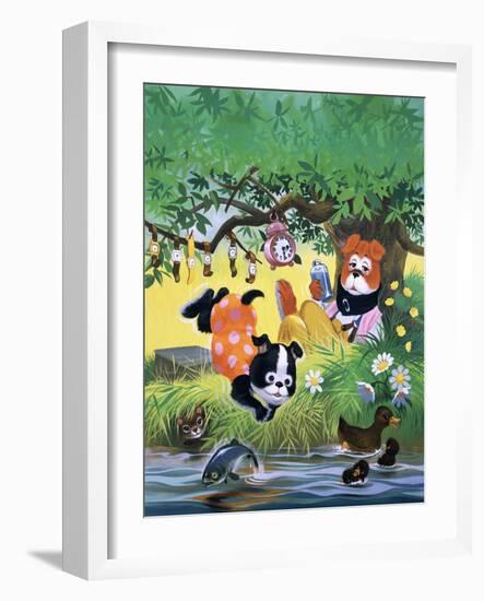 The Jolly Dogs-Francis Phillipps-Framed Giclee Print