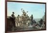 The Jolly Flatboatmen-George Caleb Bingham-Framed Giclee Print