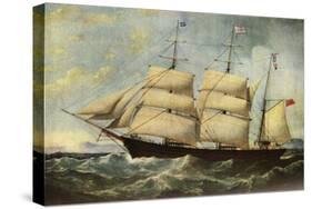 'The Joseph Cunard', 1839, (1938)-Samuel Walters-Stretched Canvas