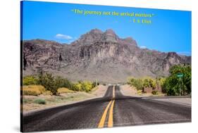 The Journey Not the Arrival Matters T.S. Eliot Quote-null-Stretched Canvas