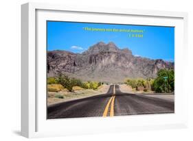 The Journey Not the Arrival Matters T.S. Eliot Quote-null-Framed Photo