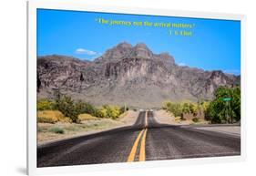 The Journey Not the Arrival Matters T.S. Eliot Quote-null-Framed Photo