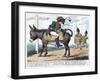 The Journey of a Modern Hero, to the Island of Elba, 1814-null-Framed Giclee Print