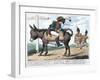 The Journey of a Modern Hero, to the Island of Elba, 1814-null-Framed Giclee Print