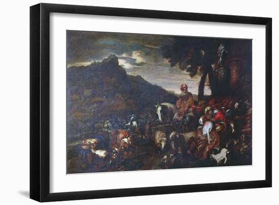 The Journey of Abraham's Family-Giovanni Benedetto Castiglione-Framed Giclee Print