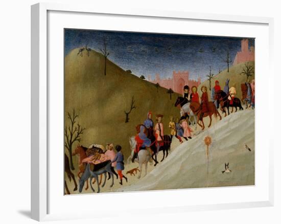 The Journey of the Magi, c.1433-5-Sassetta-Framed Giclee Print