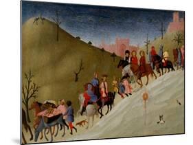 The Journey of the Magi, c.1433-5-Sassetta-Mounted Giclee Print