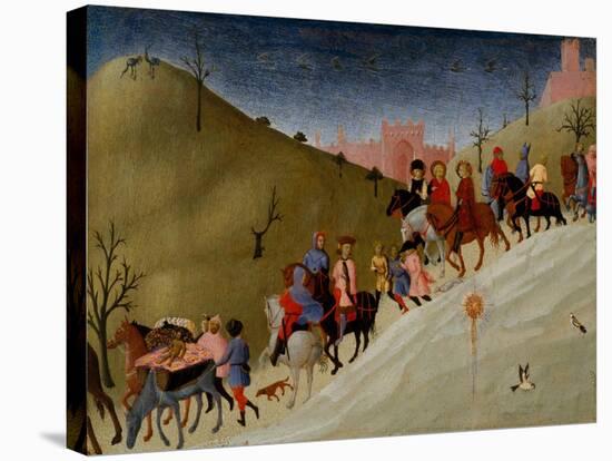 The Journey of the Magi, c.1433-5-Sassetta-Stretched Canvas