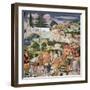 The Journey of the Magi to Bethlehem, the Left Hand Wall of the Chapel, circa 1460-Benozzo di Lese di Sandro Gozzoli-Framed Giclee Print