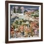 The Journey of the Magi to Bethlehem, the Left Hand Wall of the Chapel, circa 1460-Benozzo di Lese di Sandro Gozzoli-Framed Giclee Print