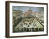 The Joust in the Piazza Santa Croce, Florence, 1555-Jan van der Straet-Framed Giclee Print