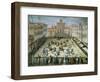 The Joust in the Piazza Santa Croce, Florence, 1555-Jan van der Straet-Framed Giclee Print