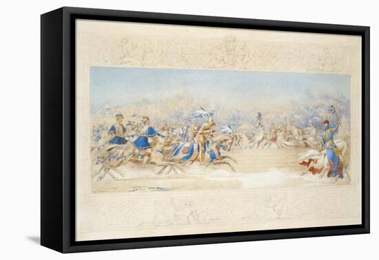 The Joust-James Henry Nixon-Framed Stretched Canvas