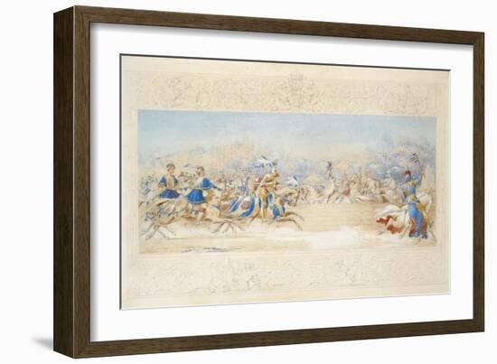 The Joust-James Henry Nixon-Framed Giclee Print