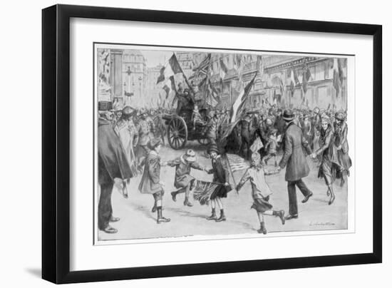 The Joy of Paris, 11 November 1918-L Sabattier-Framed Giclee Print