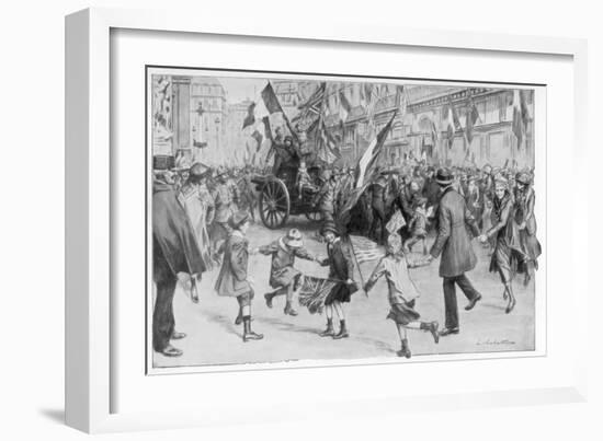 The Joy of Paris, 11 November 1918-L Sabattier-Framed Giclee Print