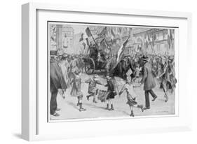 The Joy of Paris, 11 November 1918-L Sabattier-Framed Giclee Print