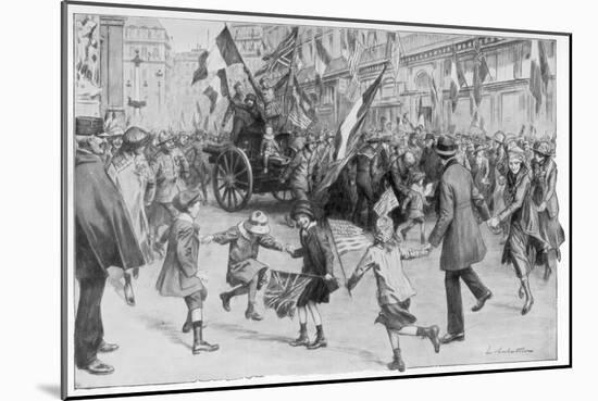 The Joy of Paris, 11 November 1918-L Sabattier-Mounted Giclee Print