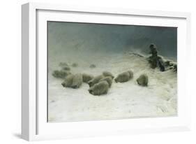 The Joyless Winter Day-Joseph Farquharson-Framed Giclee Print