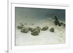 The Joyless Winter Day-Joseph Farquharson-Framed Giclee Print