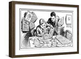 The Joys of Stamp Collecting, 1937-null-Framed Giclee Print