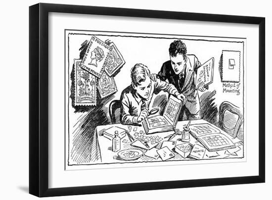 The Joys of Stamp Collecting, 1937-null-Framed Giclee Print