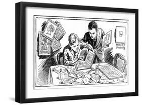 The Joys of Stamp Collecting, 1937-null-Framed Giclee Print