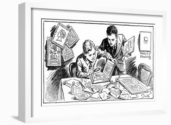 The Joys of Stamp Collecting, 1937-null-Framed Giclee Print