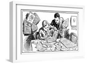 The Joys of Stamp Collecting, 1937-null-Framed Giclee Print