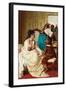 The Joys of the Good Mother, 1877 (Painting)-Giuseppe Sciuti-Framed Giclee Print