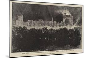 The Jubilee Celebrations at Windsor, the Castle Illuminated-Henry William Brewer-Mounted Giclee Print