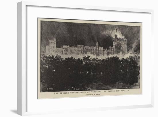 The Jubilee Celebrations at Windsor, the Castle Illuminated-Henry William Brewer-Framed Giclee Print