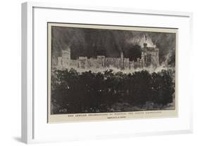 The Jubilee Celebrations at Windsor, the Castle Illuminated-Henry William Brewer-Framed Giclee Print