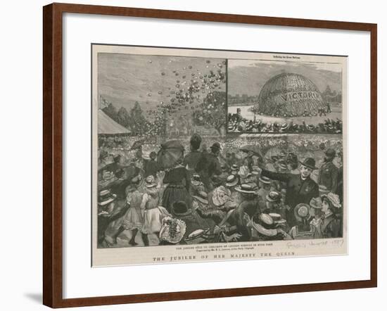 The Jubilee Fete to the Children of London Schools in Hyde Park-null-Framed Giclee Print