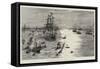 The Jubilee Naval Review at Spithead-William Lionel Wyllie-Framed Stretched Canvas