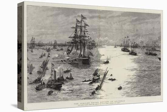 The Jubilee Naval Review at Spithead-William Lionel Wyllie-Stretched Canvas