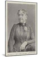 The Jubilee of a Great Actress, Mrs Keeley, Born 22 November 1805-null-Mounted Giclee Print