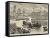 The Jubilee of Belgian Independence, King Leopold II Opening the Exhibition at Brussels-null-Framed Stretched Canvas