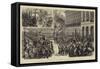 The Jubilee of Belgian Independence, National Fete at Brussels-Godefroy Durand-Framed Stretched Canvas