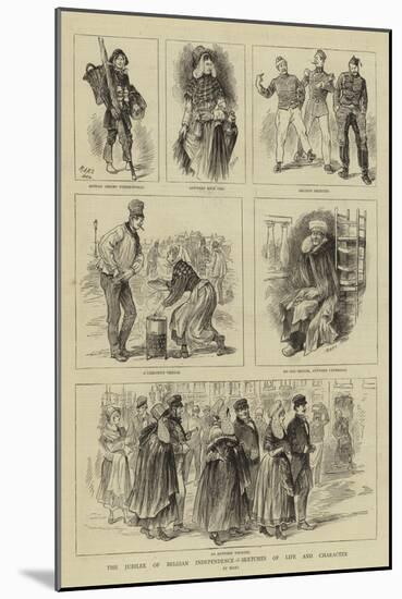 The Jubilee of Belgian Independence, Sketches of Life and Character-null-Mounted Giclee Print