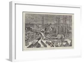 The Jubilee of Her Majesty the Queen, Arrival of the Queen's Carriage at Westminster Abbey, 21 June-Henry William Brewer-Framed Giclee Print