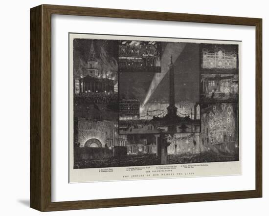 The Jubilee of Her Majesty the Queen-Charles William Wyllie-Framed Giclee Print