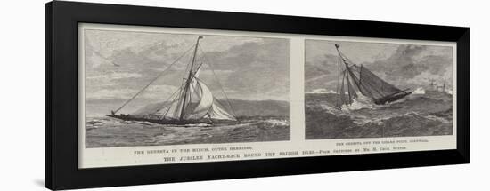 The Jubilee Yacht-Race Round the British Isles-null-Framed Giclee Print