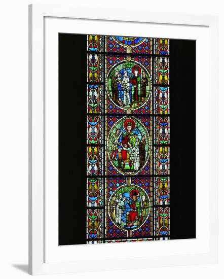 The Judgement of King Solomon, from the North Transept, Late 12th CE-null-Framed Giclee Print