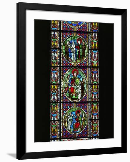 The Judgement of King Solomon, from the North Transept, Late 12th CE-null-Framed Giclee Print