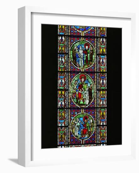 The Judgement of King Solomon, from the North Transept, Late 12th CE-null-Framed Giclee Print