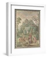 The Judgement of Midas, 1616-18-Domenichino-Framed Giclee Print