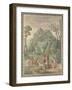 The Judgement of Midas (Fresco from Villa Aldobrandin), 1617-1618-Domenichino-Framed Giclee Print